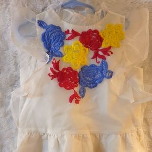 Girls Janie and Jack Organza top